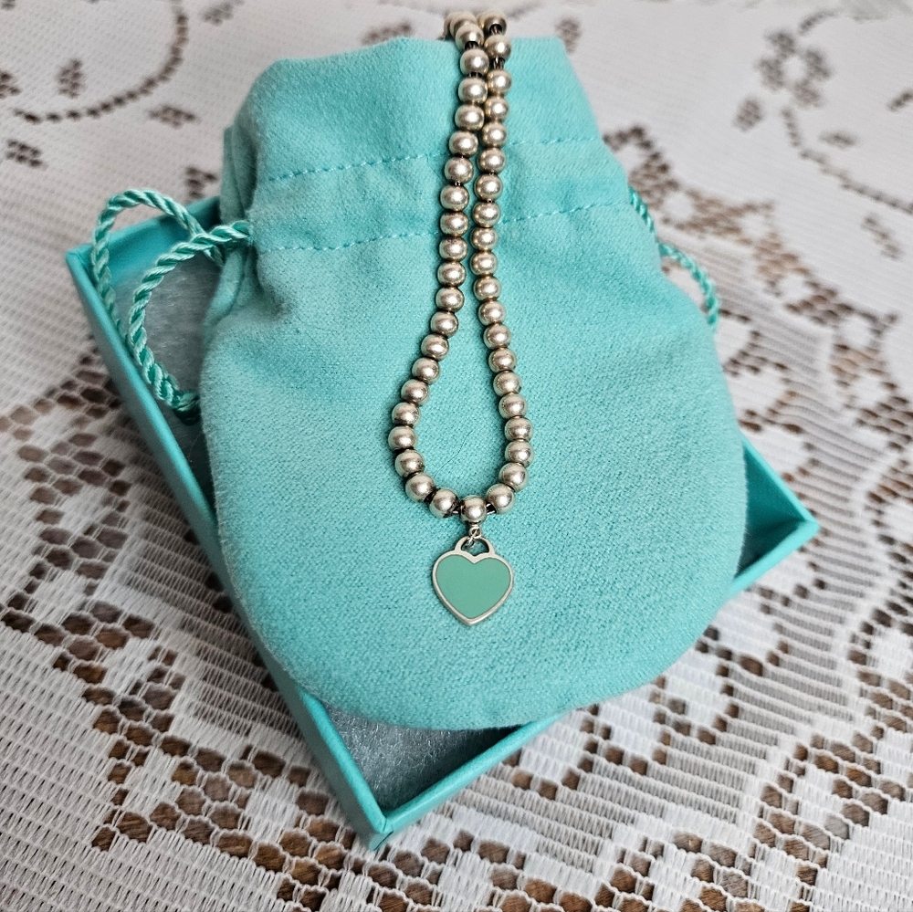 Tiffany & Co. Blue Heart Tag Bracelet - Picture 3 of 8